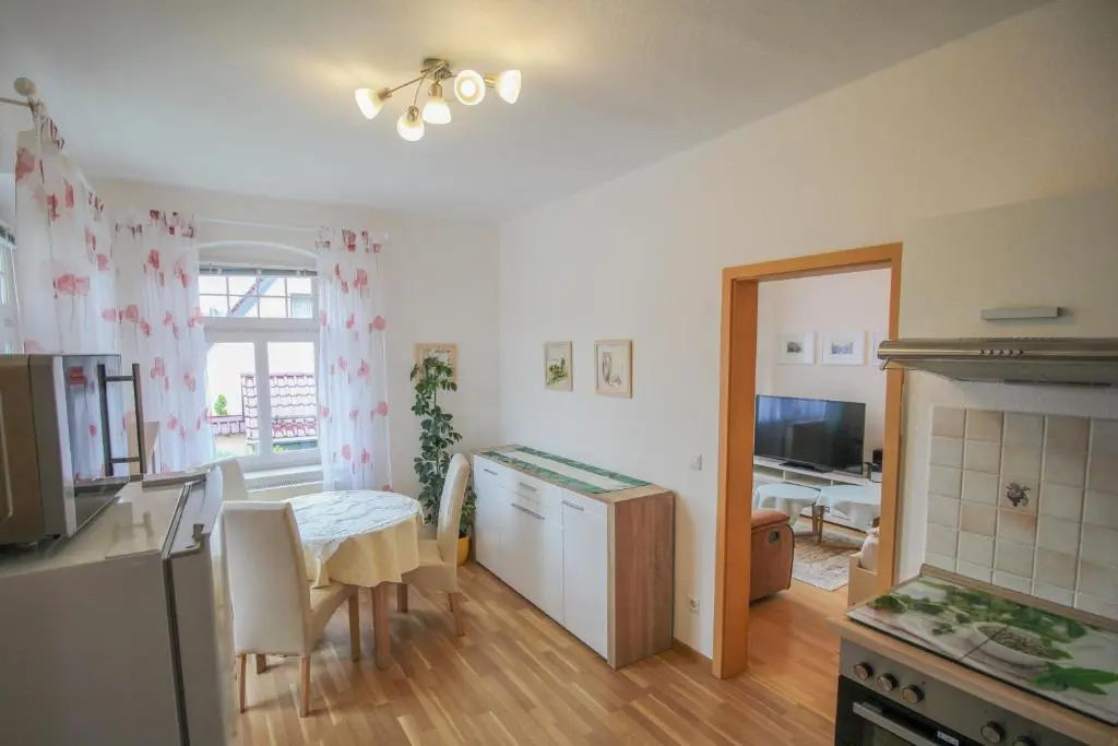 Küche der Ferienwohnung Gartenblick I