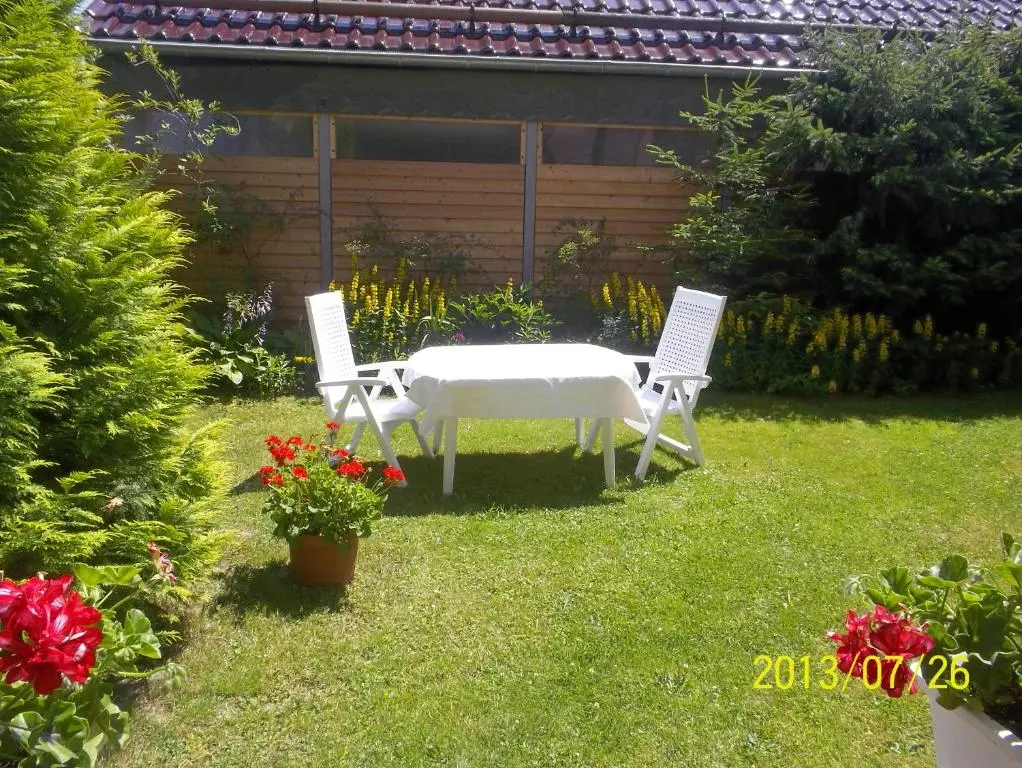 Garten an der Ferienwohnung Gartenblick II
