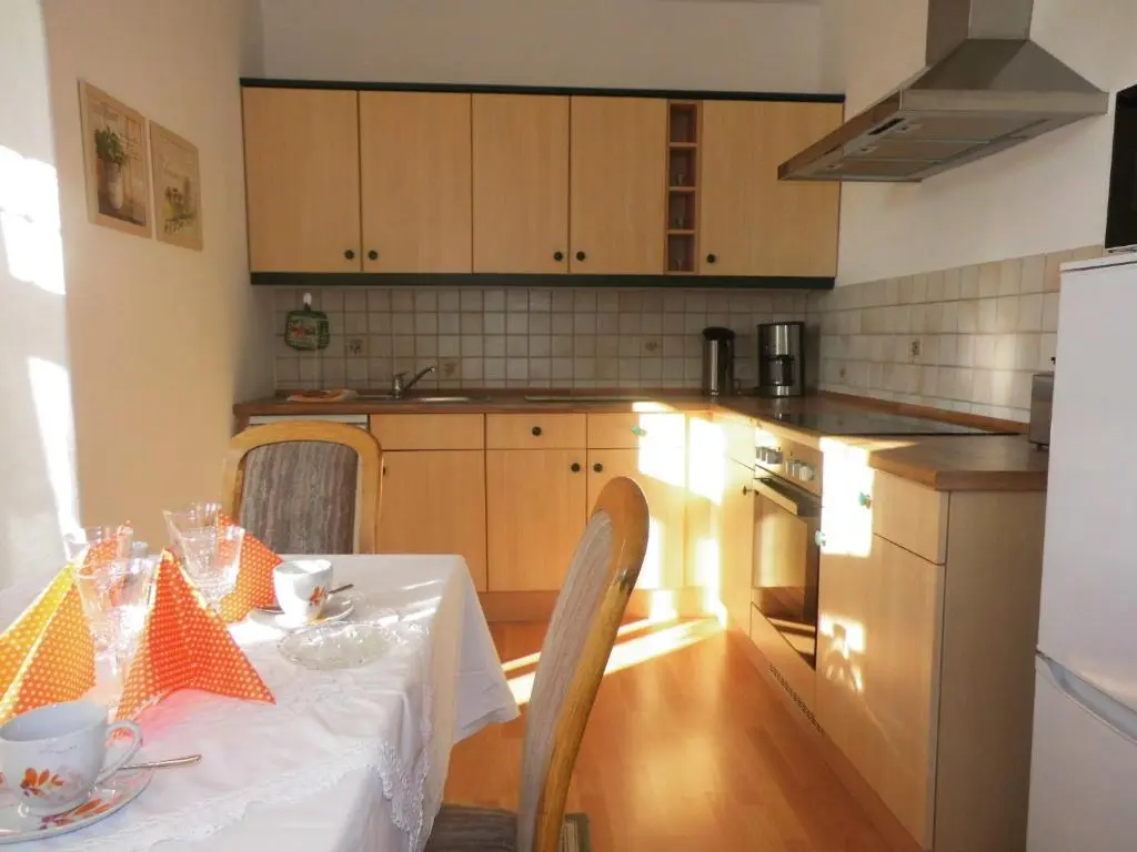 Essbereich der Ferienwohnung Gartenblick II
