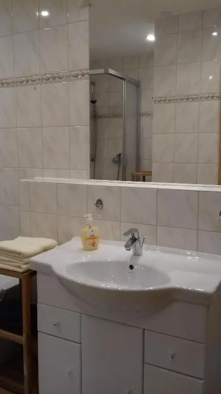Badezimmer der Ferienwohnung Liliensteinblick