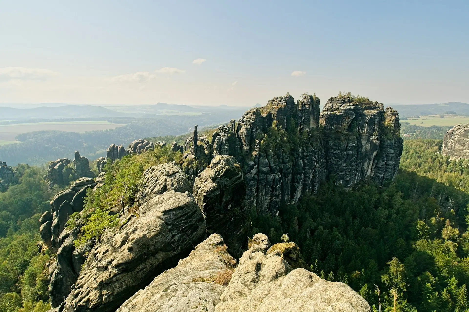 Naturpanorama in der Sächsischen Schweiz